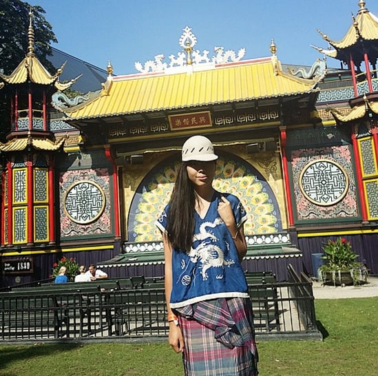 A rounded baseball cap is a little bit quirky, but it also adds a casual touch to separates with more intricate details.
Source: Instagram user susiebubble