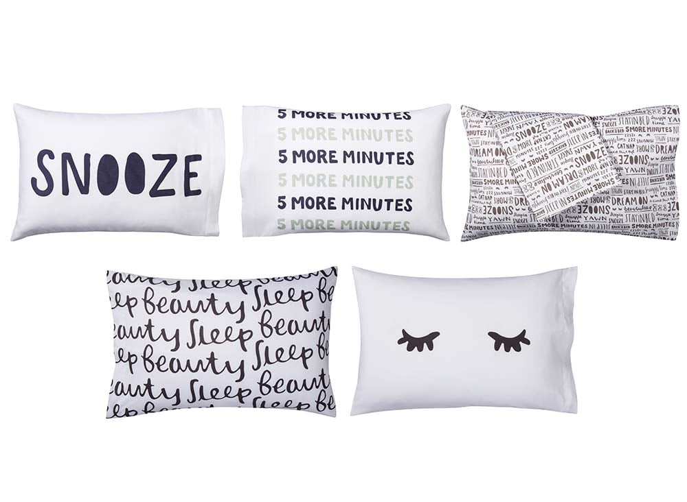 Room Essentials Snooze Reversible Print Pillowcase 4 21