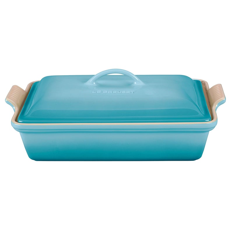 Le Creuset Heritage Stoneware 12-by-9-Inch Covered Rectangular Dish