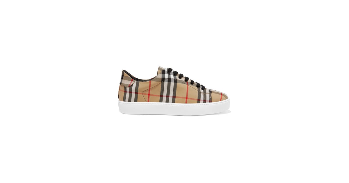 Burberry Checked Canvas Sneakers | The Best Vintage and Retro Trainers ...