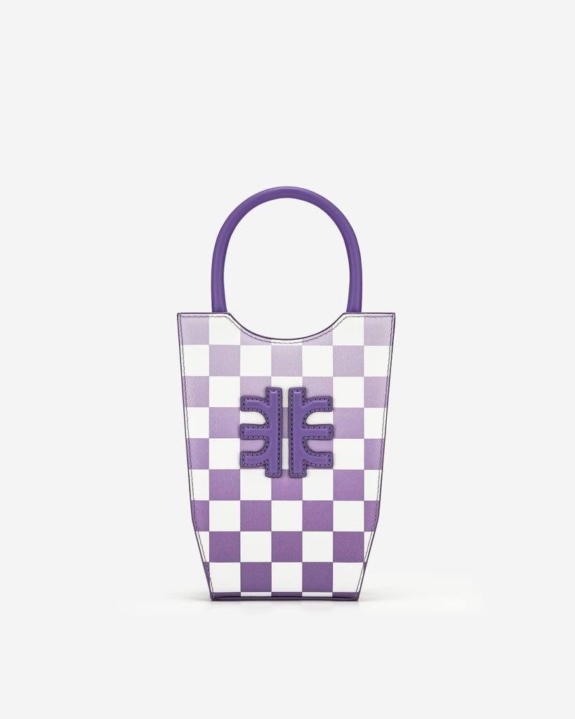 JW Pei FEI Gradient Checkerboard Mini Tote Bag in Purple