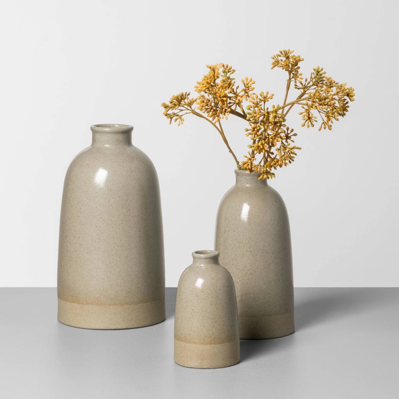 Stoneware Vase in Gray