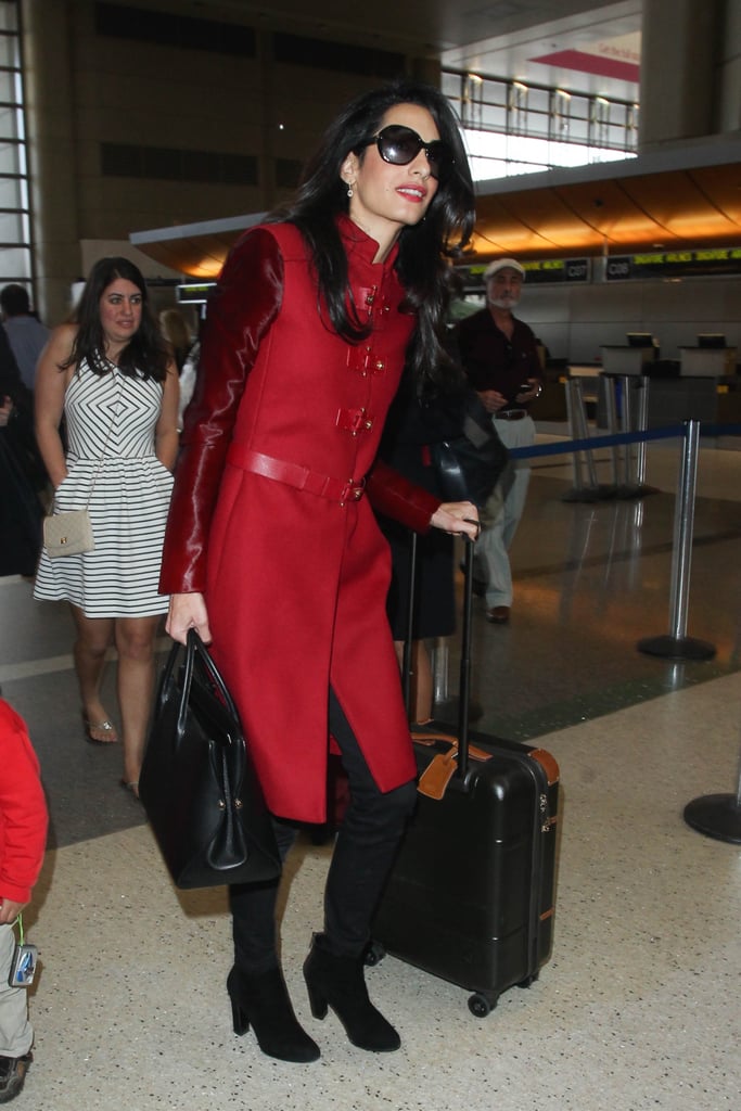 Amal Alamuddin at LAX 2015 | Pictures