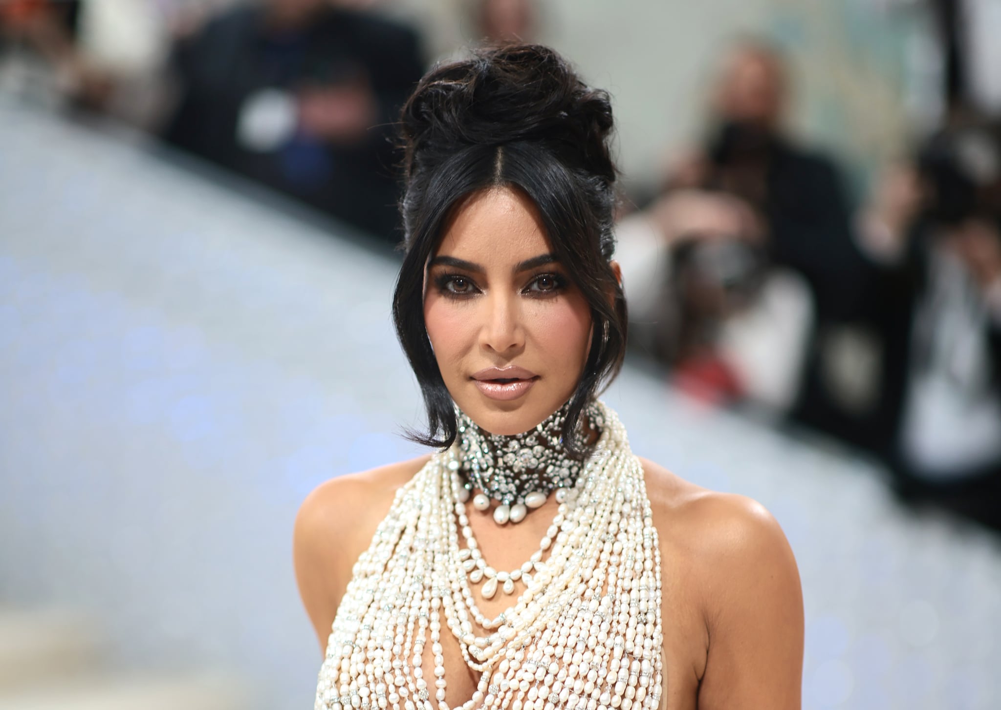 NEW YORK, NEW YORK - May 1st: Kim Kardashian attends the 2023 Met Gala Celebration 