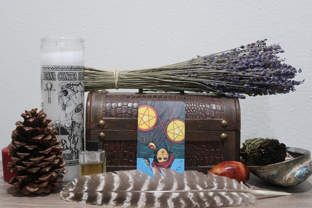 Libra or Libra Rising: The Two of Pentacles Reversed