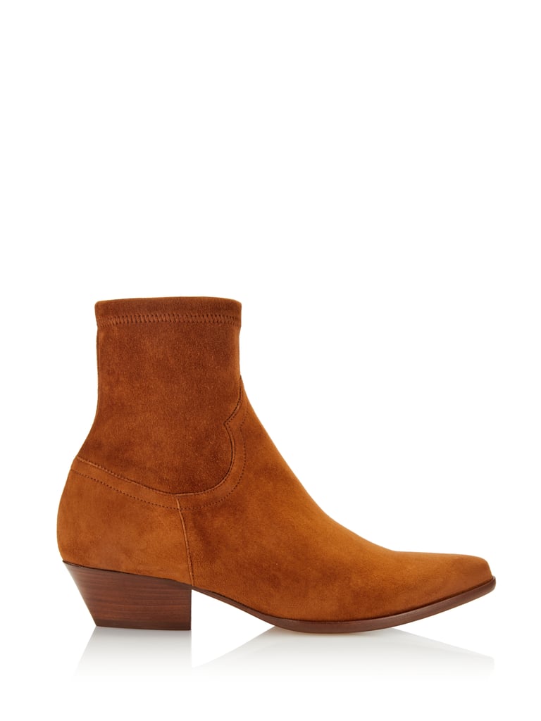 Tamara Mellon Go West Ankle Stretch Suede Boot