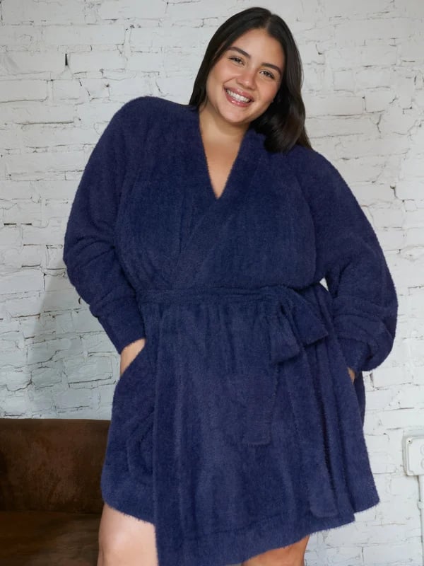 Savage X Fenty Fluff It Up Robe in Blue