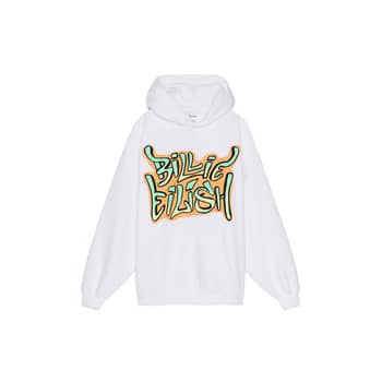 Sudadera blanca billie eilish bershka clearance