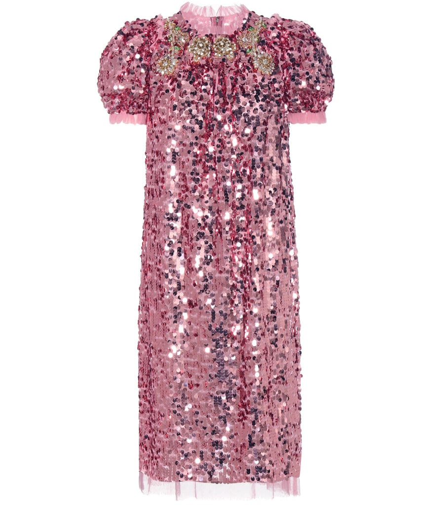 sequin embellished gown