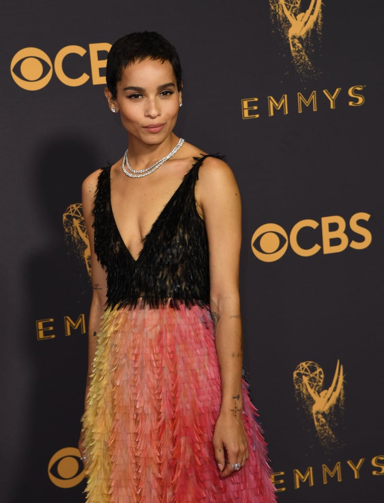 Zoë Kravitz at the Emmy Awards