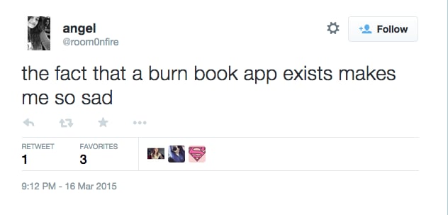 Jonathan Lucas, the CEO and developer of Burnbook, promised changes in the app when someone recently posted that they would bring a gun to Del Norte High School in San Diego. The CEO told NBC San Diego, "My immediate reaction is that's awful. The threat of any kind is not something we condone."
Some schools are holding assemblies regarding the app and its consequences, and parents across the country are too, no doubt. Have something to add to this story? Let us know in the comments below.