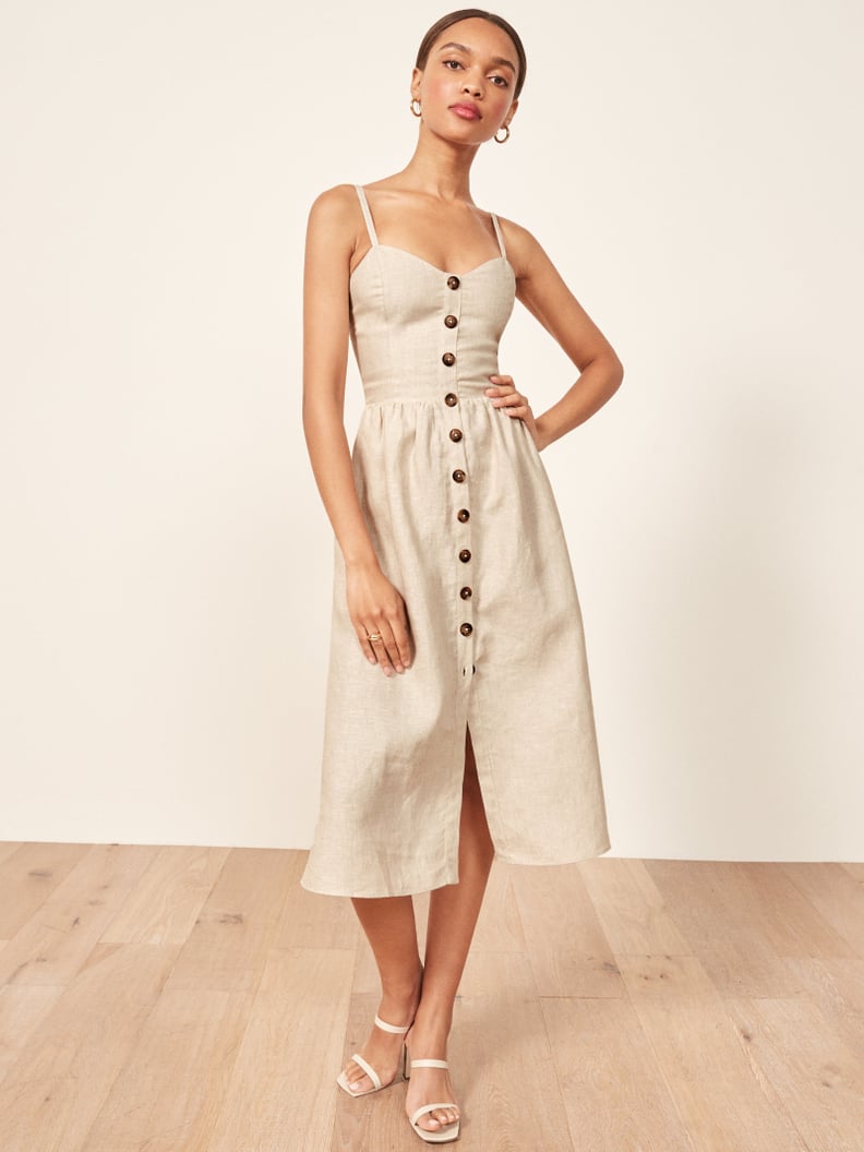 Reformation apricot dress top