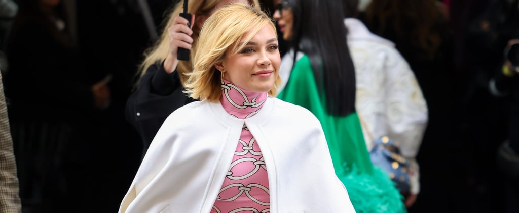 Florence Pugh Attends Paris Fashion Week With Valentino