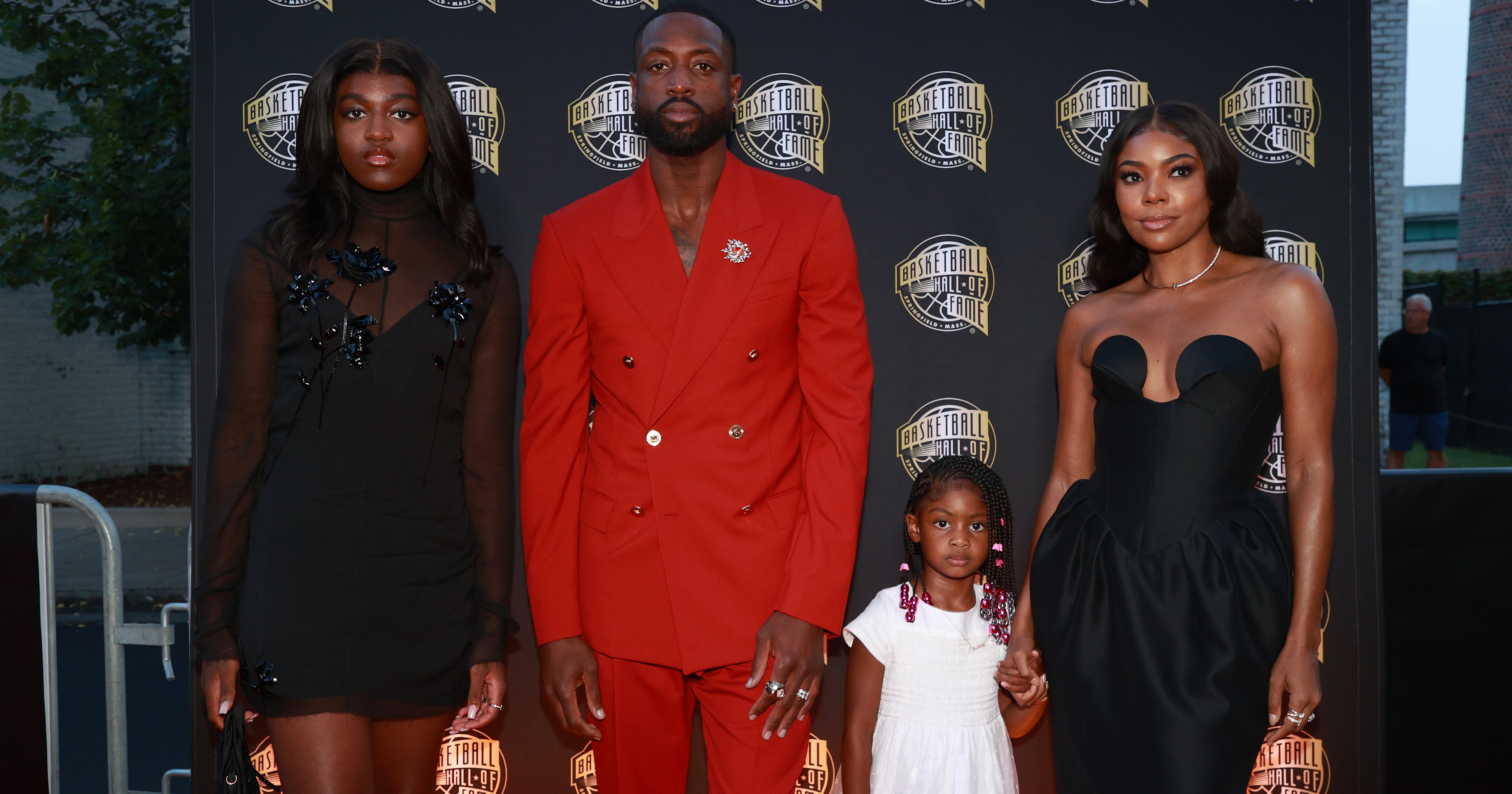 Dwyane Wade’s Family at Basketball Hall of Fame Induction