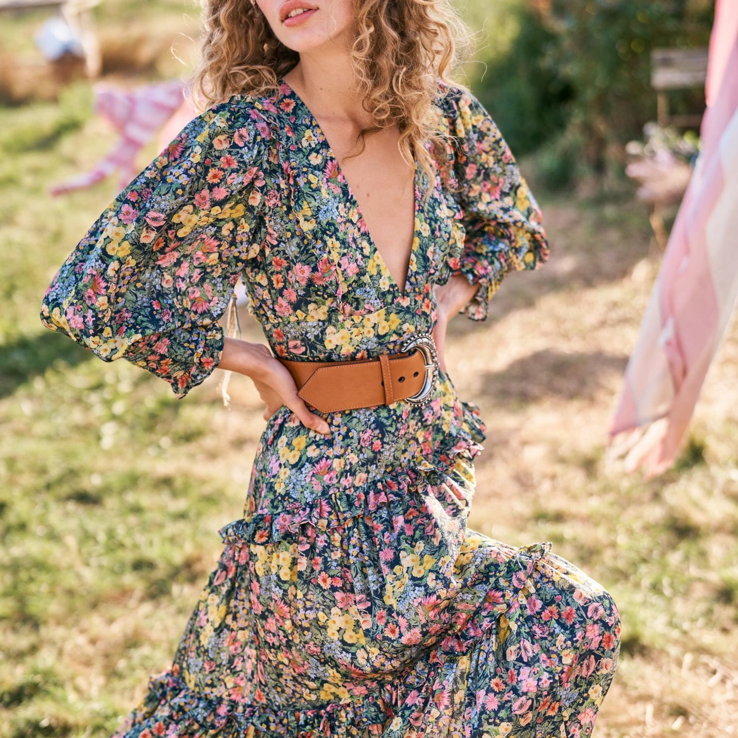 floral dresses with belt