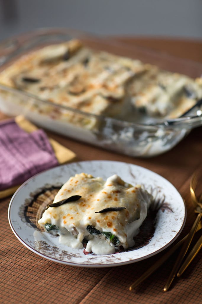 It won't be hard to get your greens when they're submerged in pasta and cheese.
Get the recipe: mushroom and swiss chard lasagna rolls