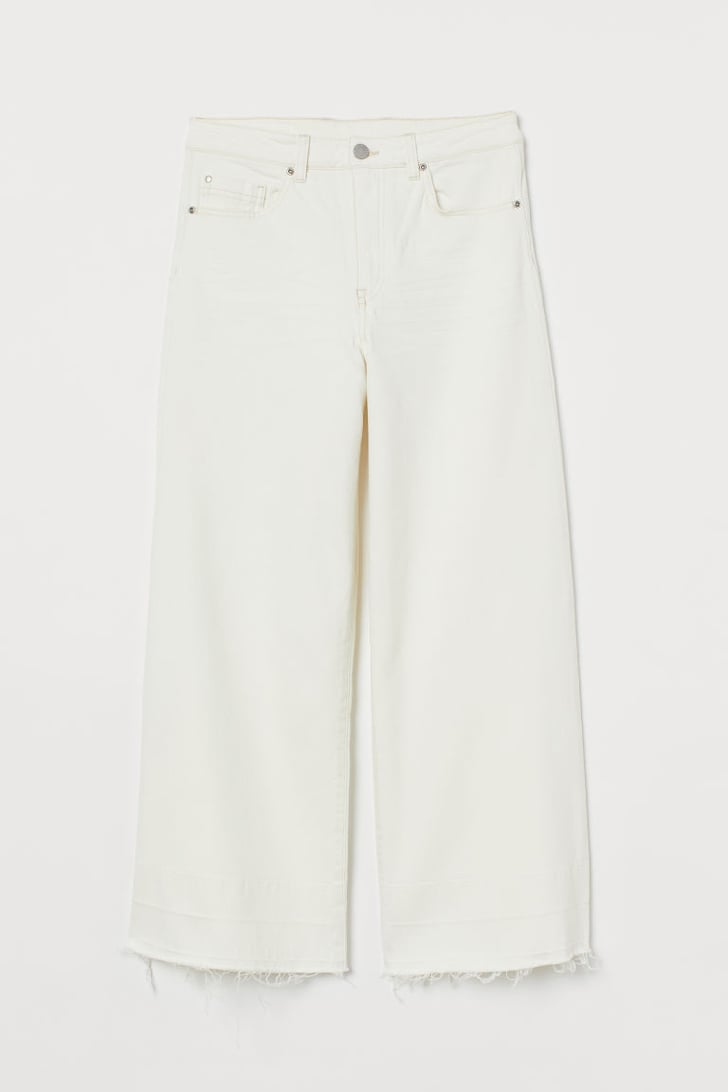 hm wide high ankle jeans