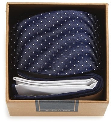 Silk Bow Tie & Cotton Pocket Square