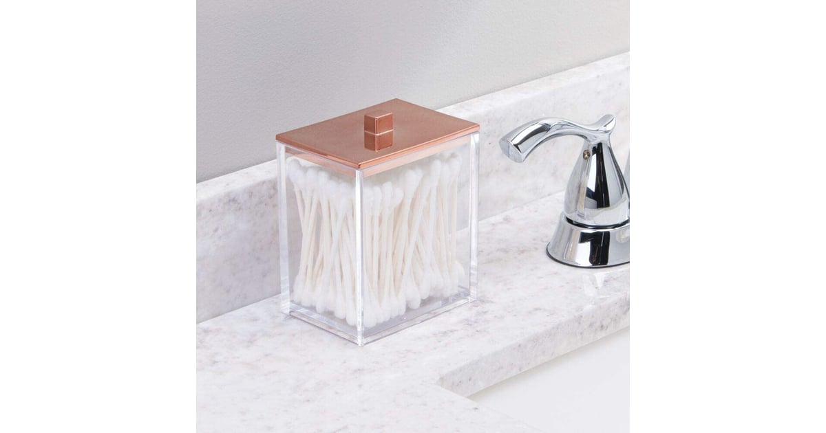 mDesign Bathroom Storage Canister Rose Gold Gifts on Amazon