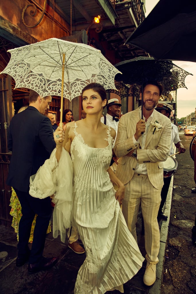 Alexandra Daddario's Danielle Frankel Wedding Dress