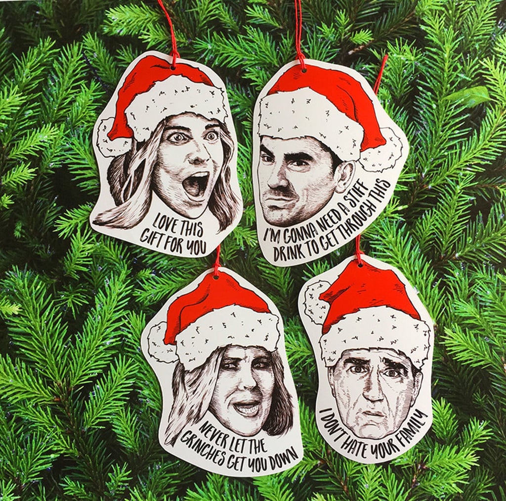 Schitt’s Creek Paper Christmas Tree Ornament Set of 4