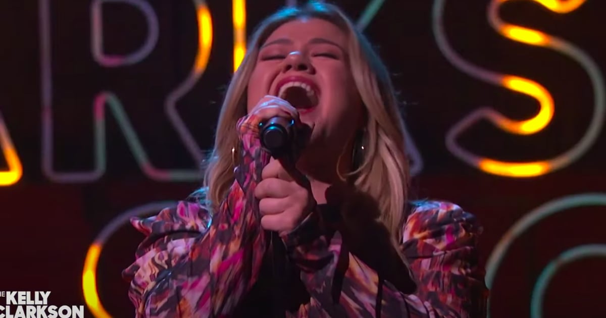 Kelly Clarkson Blessed Lyrics Kelly Clarkson Covers Ariana Grande's "No Tears Left to Cry" | POPSUGAR