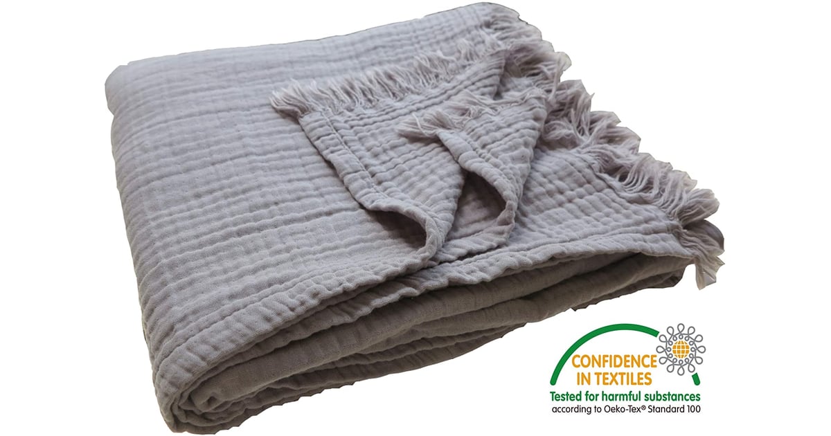 100 Organic Muslin Cotton Throw Blanket Best Summer Home Decor From