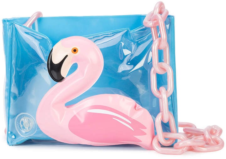 Mary Katrantzou Flamingo Inflatable Clutch
