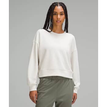 Lululemon athletica Softstreme Perfectly Oversized Cropped Crew, Women's  Hoodies & Sweatshirts