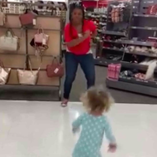 Little Girl and Target Employee Dance Party