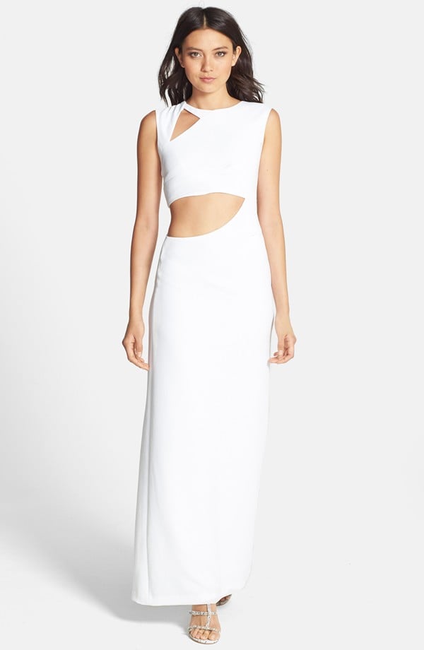 BCBGMAXAZRIA White Cutout Dress