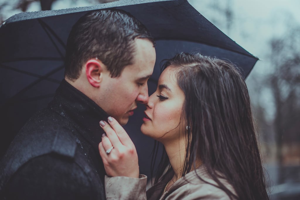 Rainy Engagement Shoot Popsugar Love And Sex 