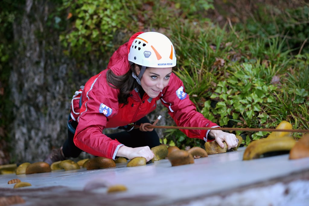 Kate Middleton and Prince William Rock Climbing in UK 2015