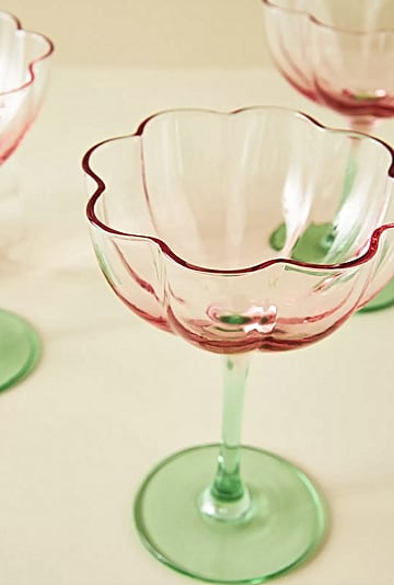 Shop Anthropologie's Flower Coupe Glasses