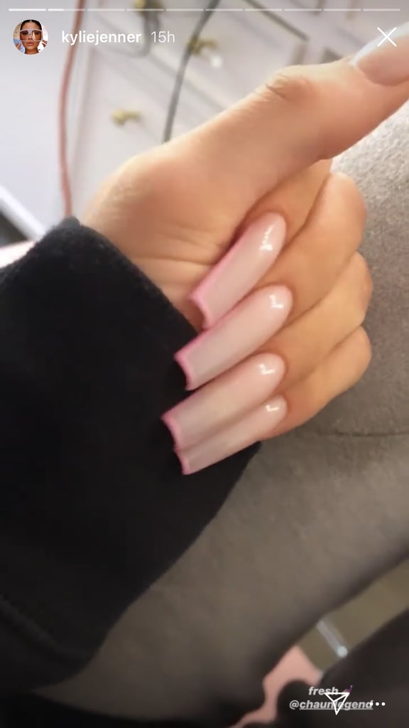 Kylie Jenner's Neutral and Neon Manicure
