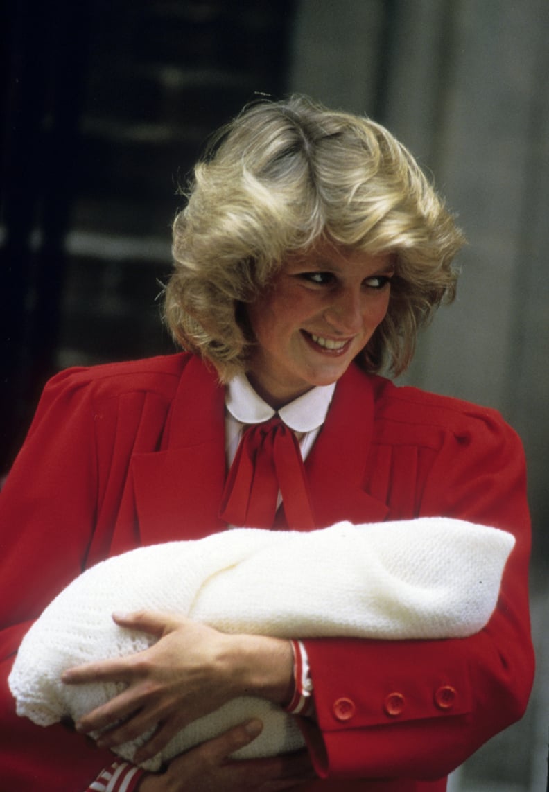 Diana Leaving the Hospital With Harry, 1984