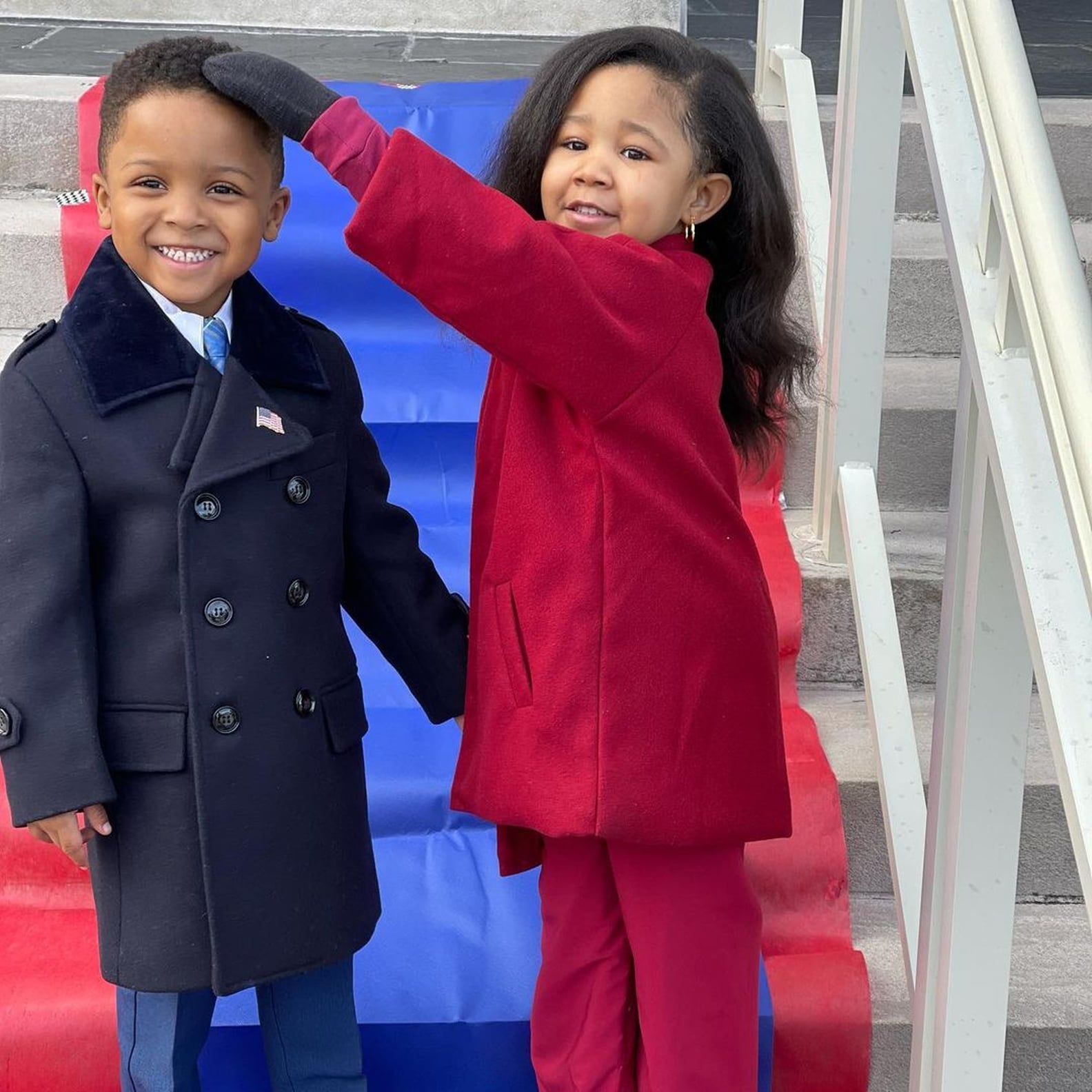 Kids Recreate the Obamas' Inauguration Outfits Photos PS Family(02)