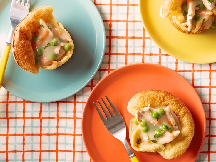 Healthy Chicken Pot Popovers