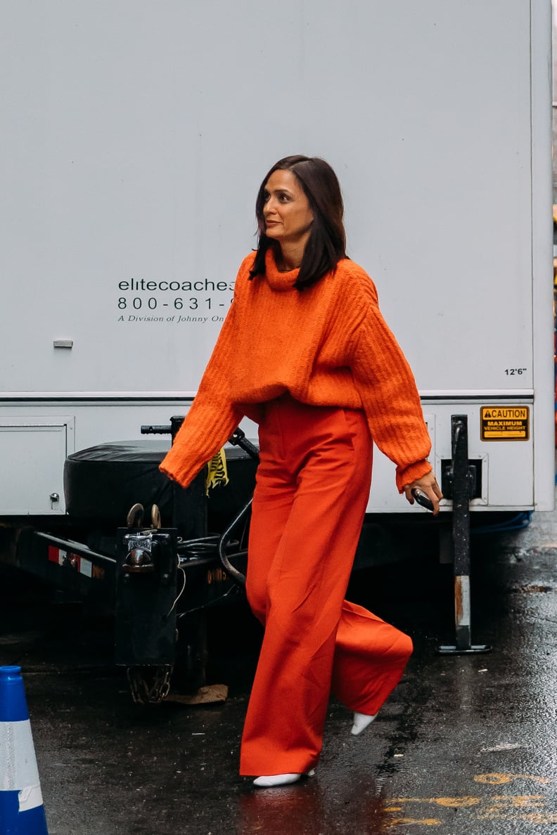 How to Wear a Monochrome Outfit in Orange