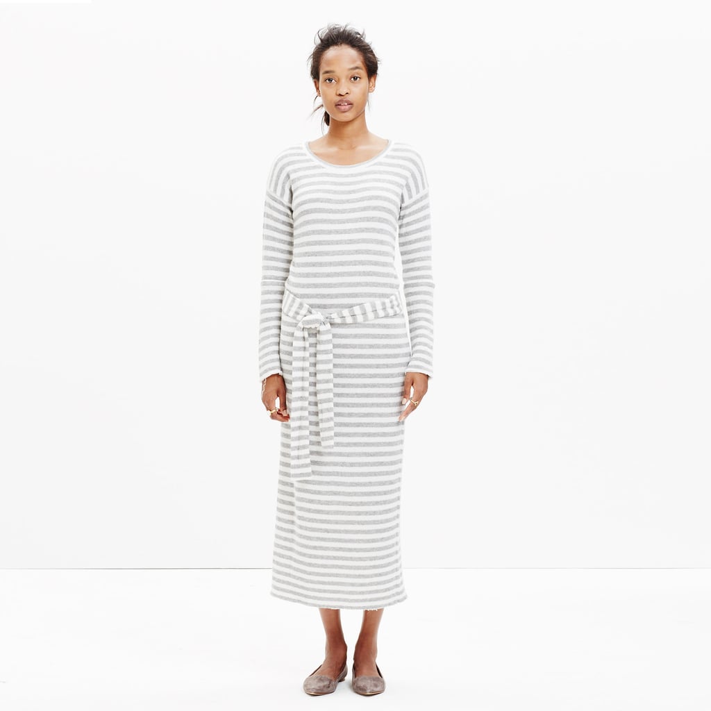 Madewell Striped Tie Sweater-Dress ($70, originally $148)