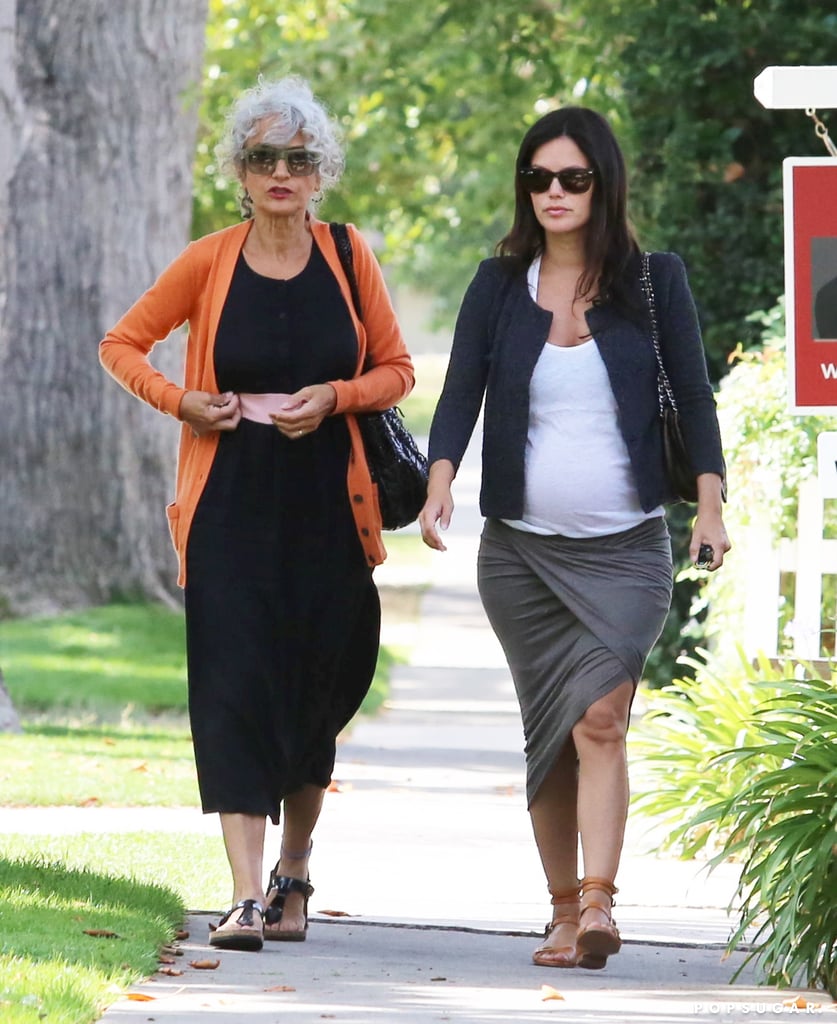 Pregnant Rachel Bilson Walking With Her Mom in LA