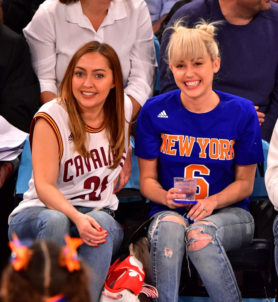 Miley Cyrus and Family at Basketball Game March 2016