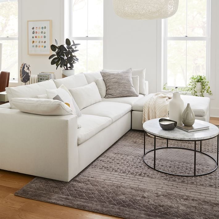 A Boxy Sectional: West Elm Harmony Modular 3-Piece Chaise Sectional