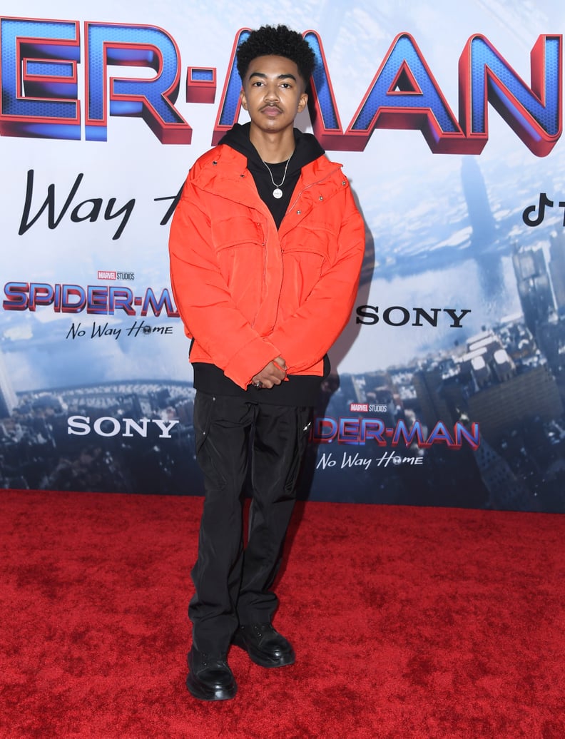 Miles Brown at the Spider-Man: No Way Home Premiere in Los Angeles