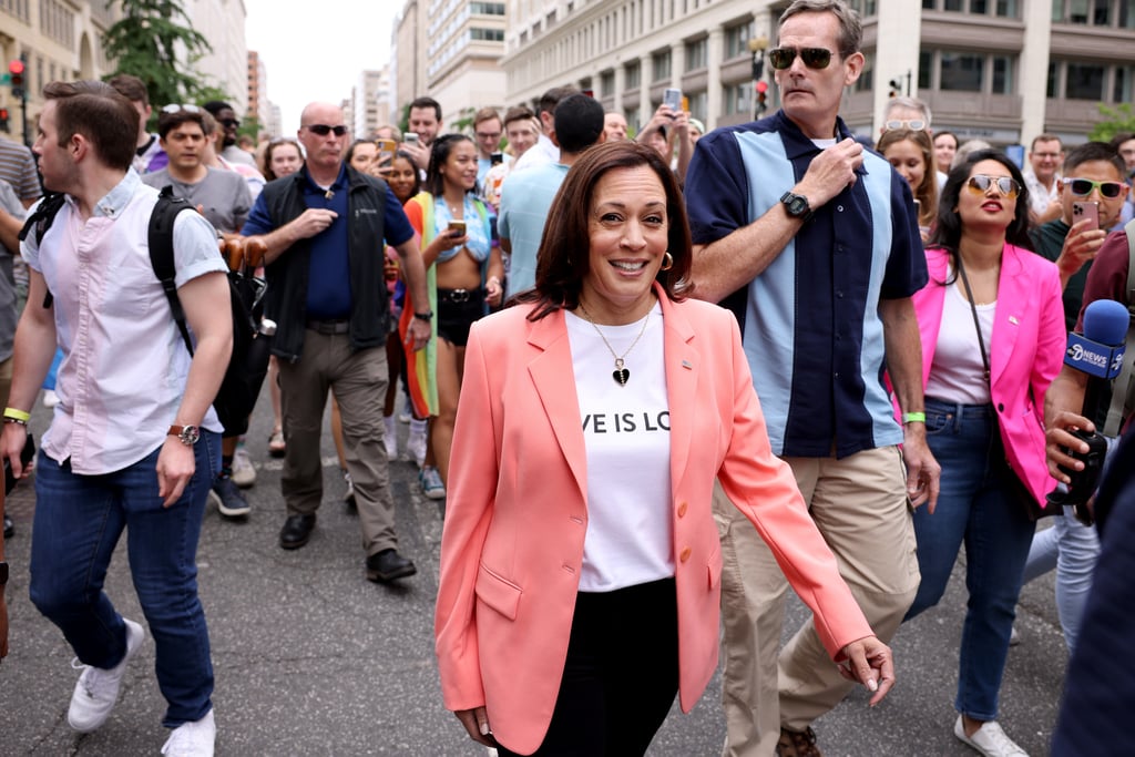 Kamala Harris and Doug Emhoff at 2021 Pride Parade Photos