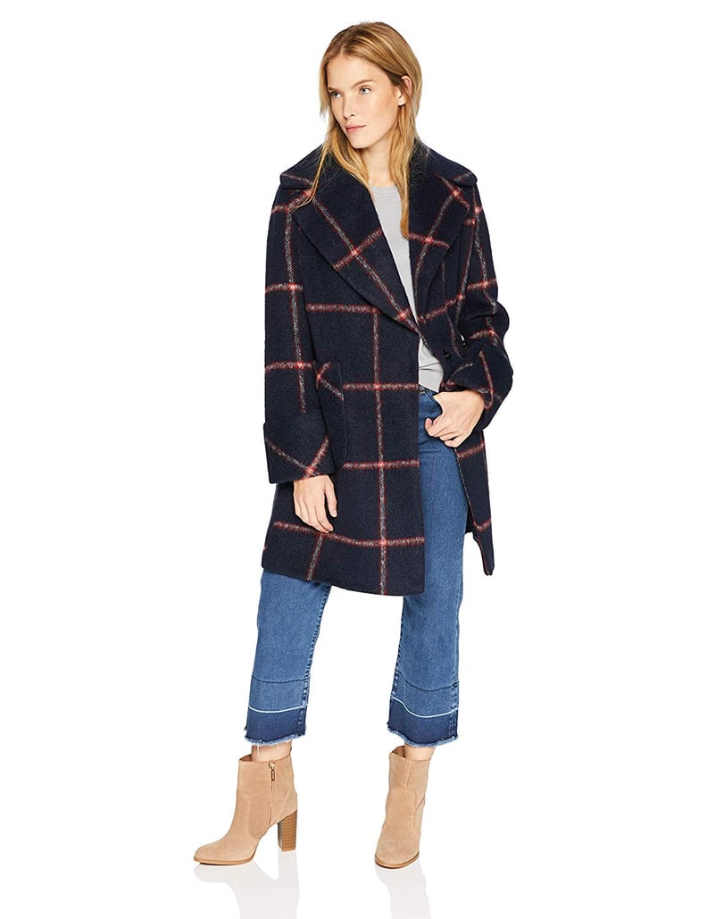 Kendall + Kylie Women's Oversize Collar Wool Coat