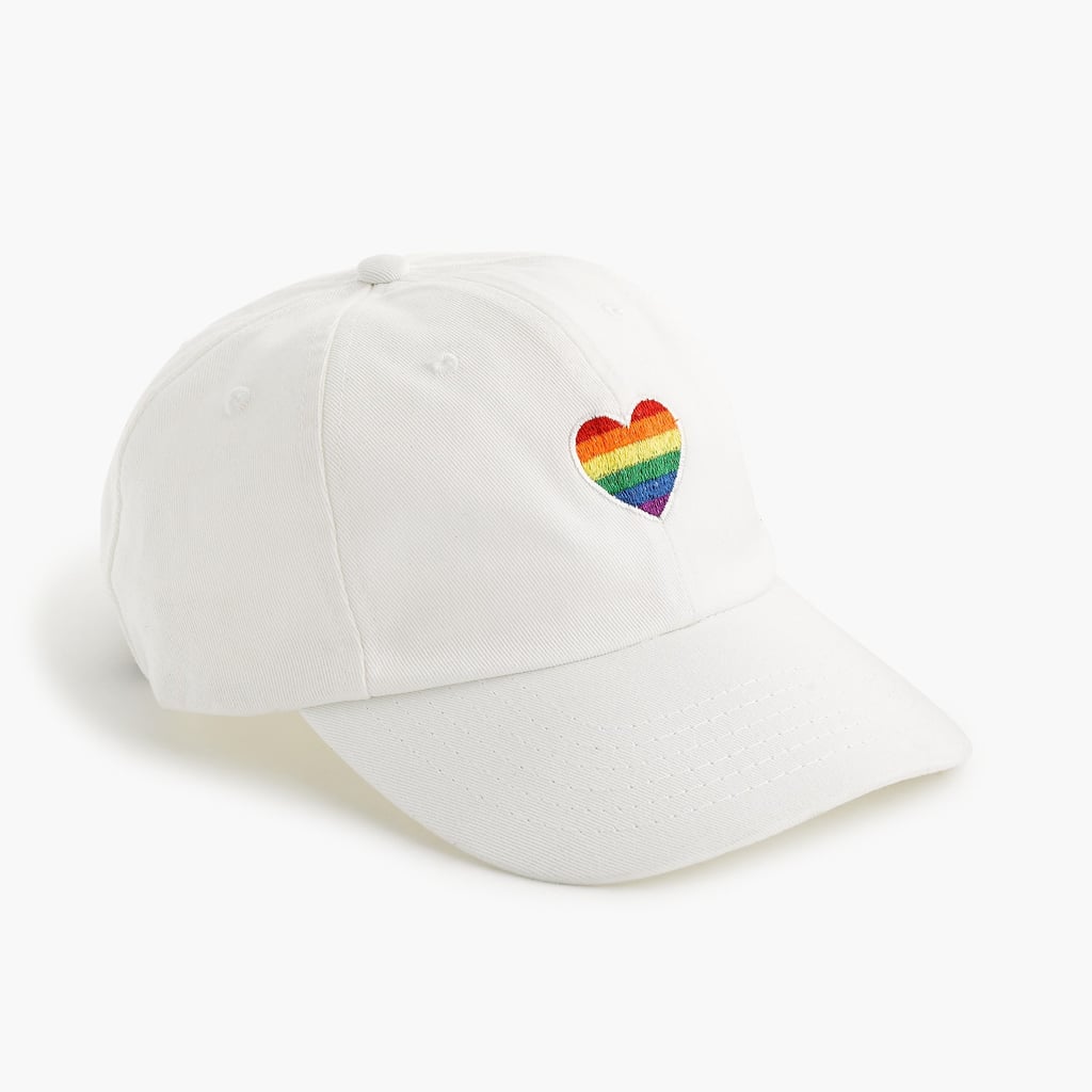 J.Crew Embroidered pride heart hat