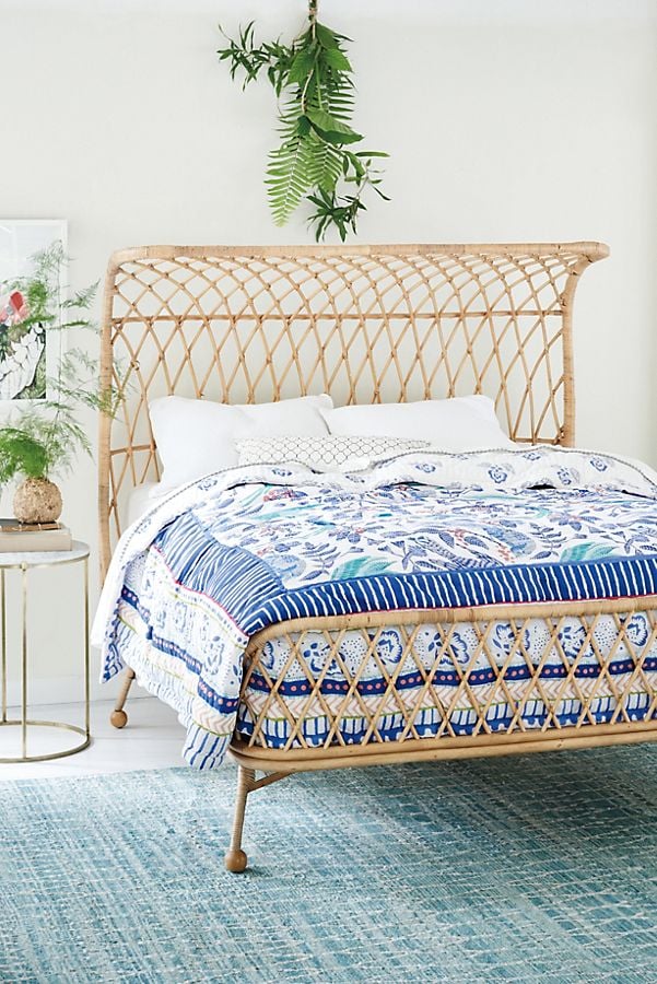 Curved Rattan Bed