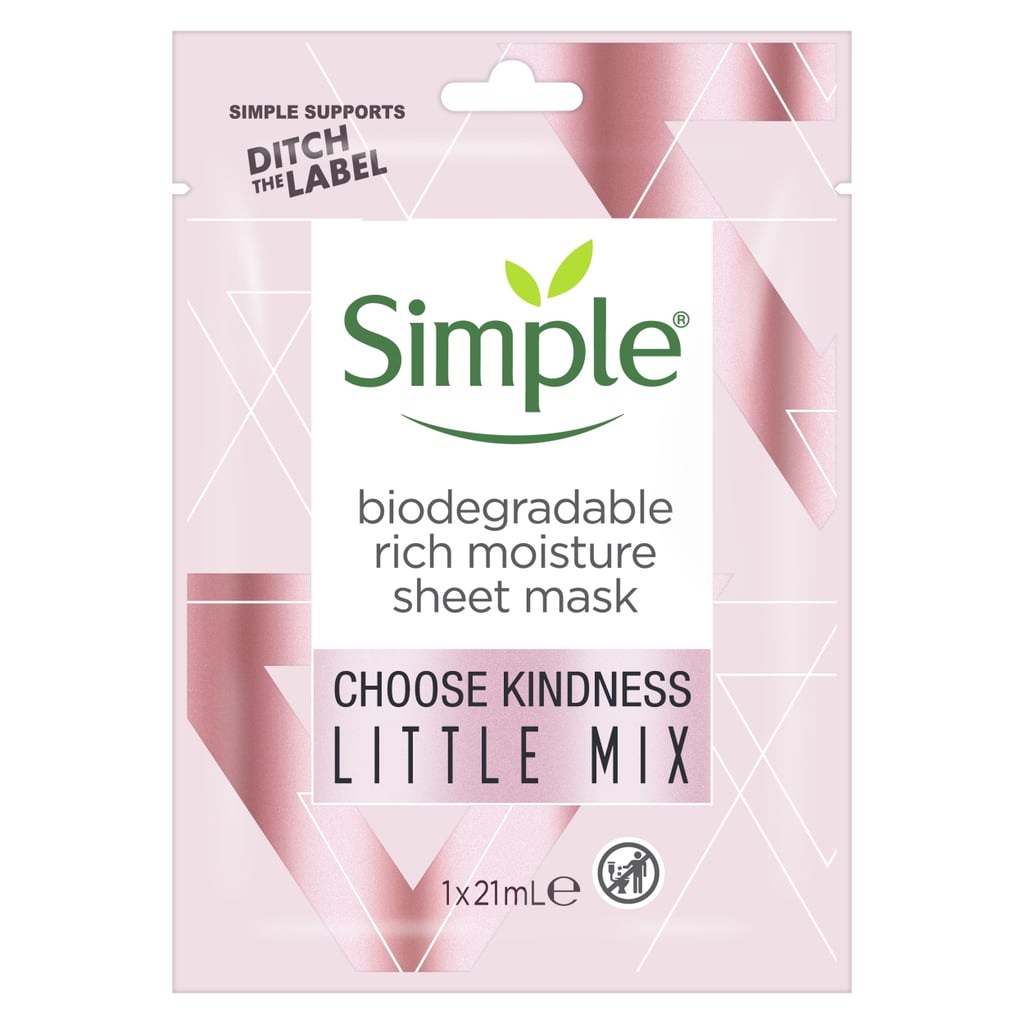 Simple x Little Mix Biodegradable Rich Moisture Sheet Mask