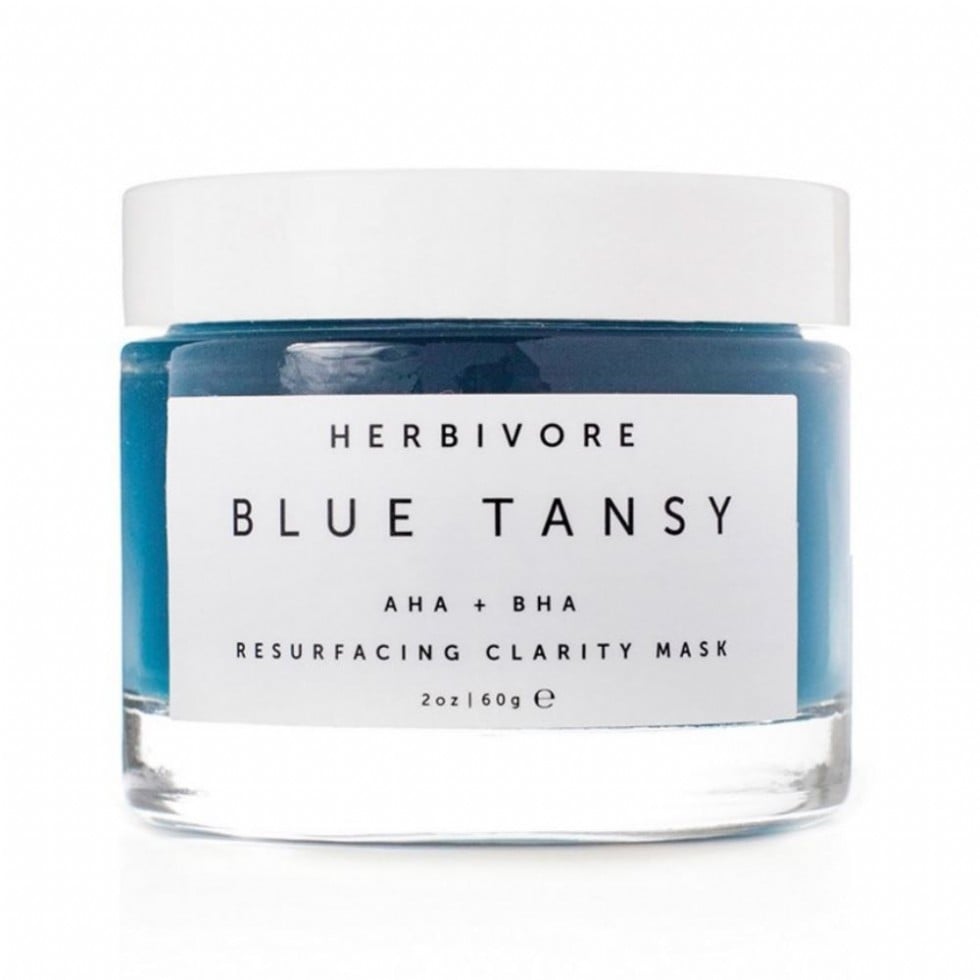 Herbivore Blue Tansy AHA + BHA Resurfacing Clarity Mask Jelly Face Masks POPSUGAR Beauty Photo 6